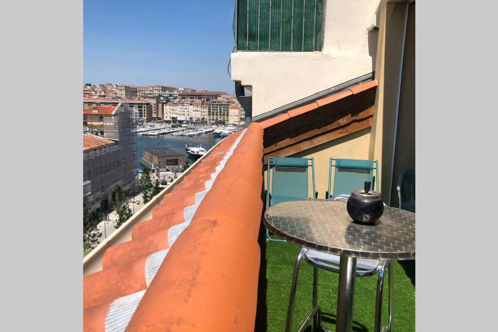 Loft Moderne Vue Vieux Port Terrasse Rooftop Apartman Marseille Kültér fotó