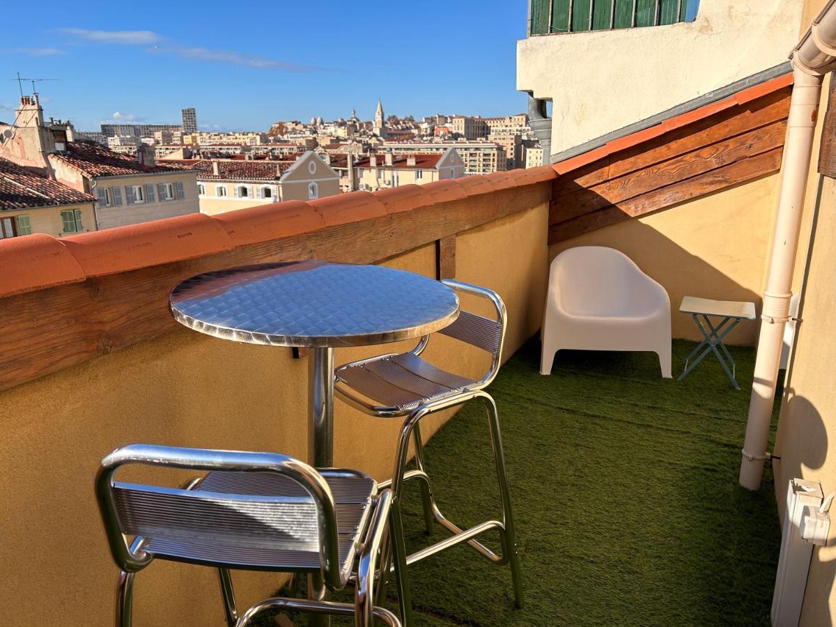 Loft Moderne Vue Vieux Port Terrasse Rooftop Apartman Marseille Kültér fotó